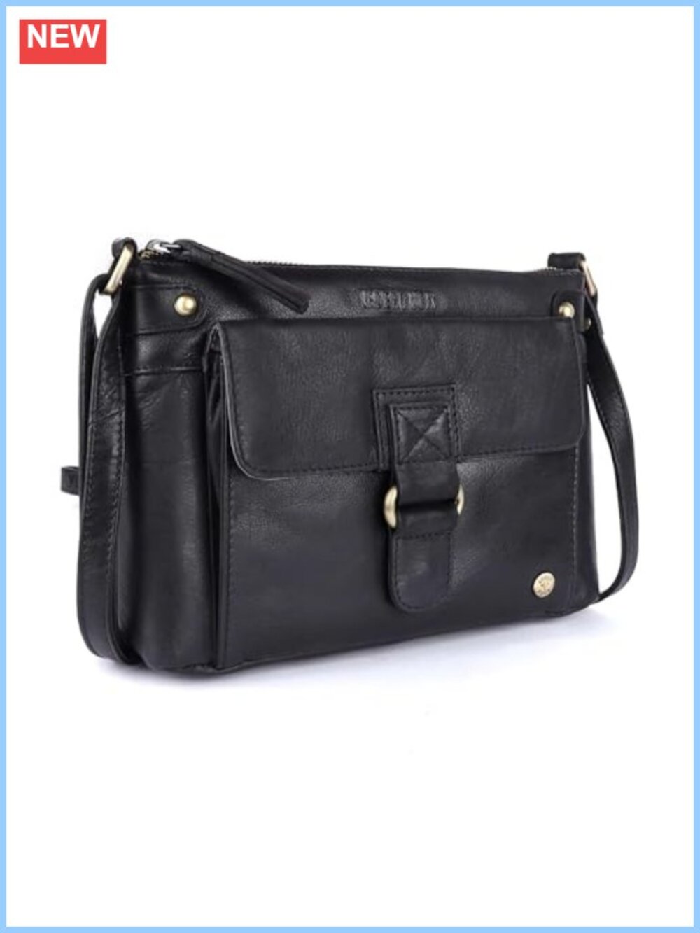 Genuine Leather Crossbody Bag Small Adjustable Strap Women's Handbag